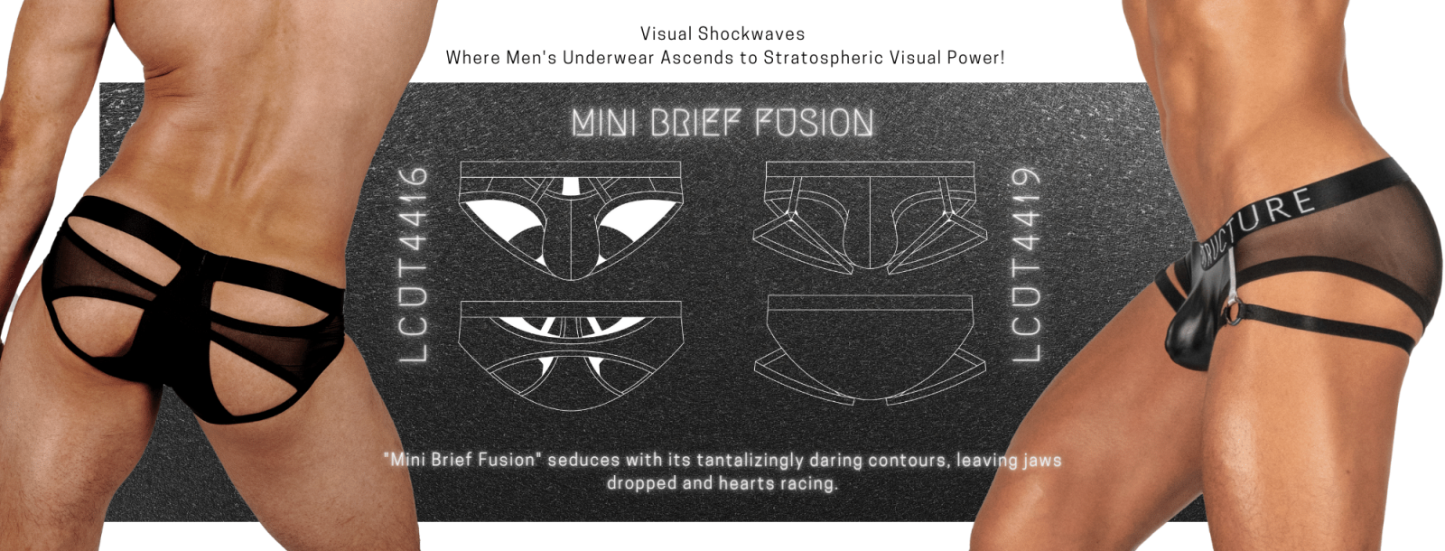 Visual Shockwaves Where Men's Underwear Ascends to Stratospheric Visual Power! "Mini Brief Fusion" seduces with its tantalizingly daring contours, leaving jaws dropped and hearts racing.