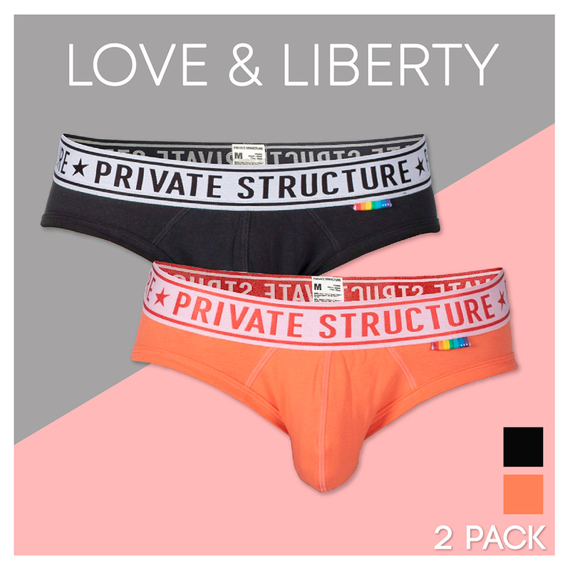 2件裝 - PRD 迷你三角內褲 - Black & Red