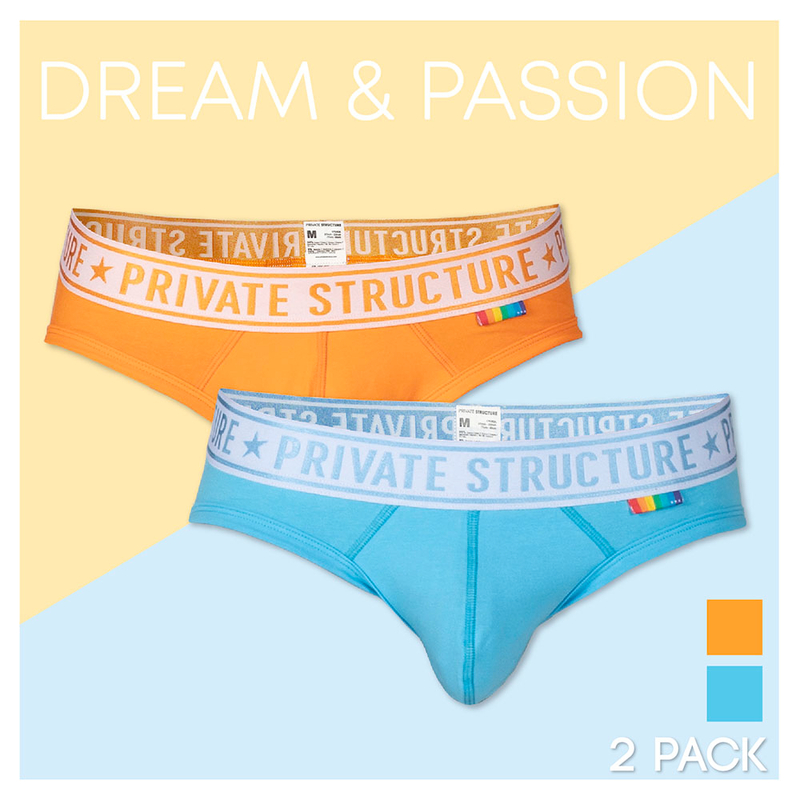 2件裝 - PRD 迷你三角內褲 - Blue & Orange