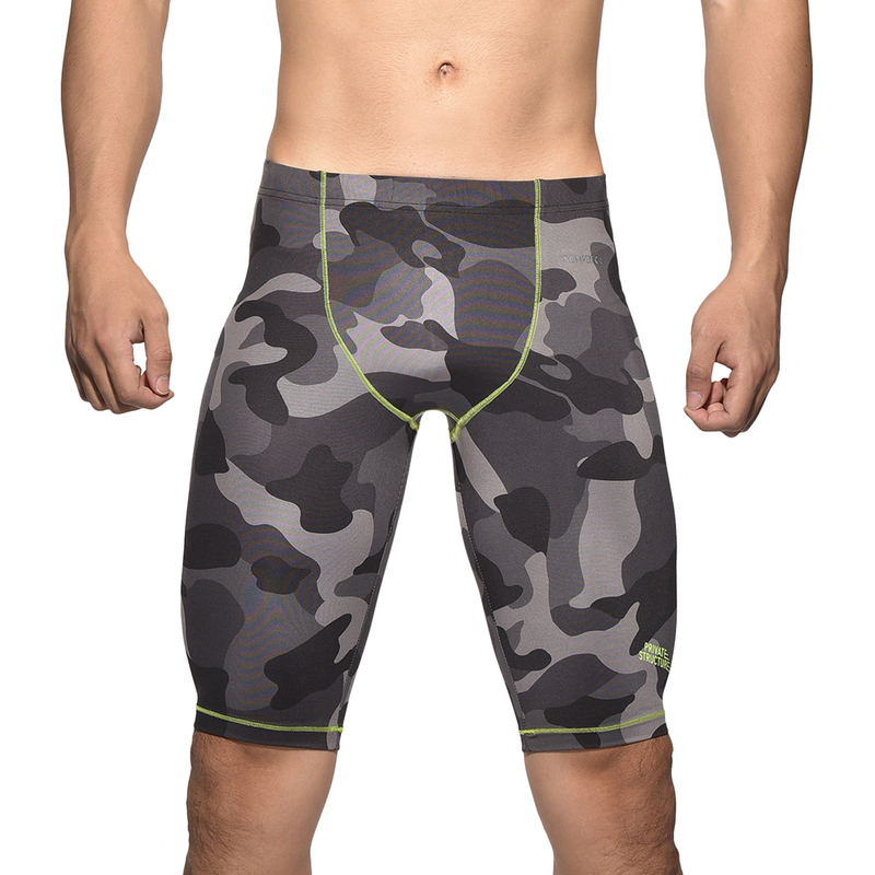 Momentum Construction Gymwear Compression Running Tights - Grey Camou [3473]