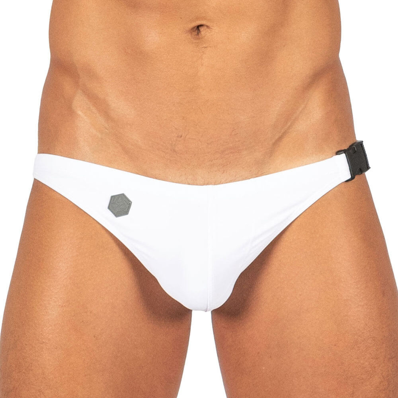 PS Basic Buckle up 比基尼泳褲 - White