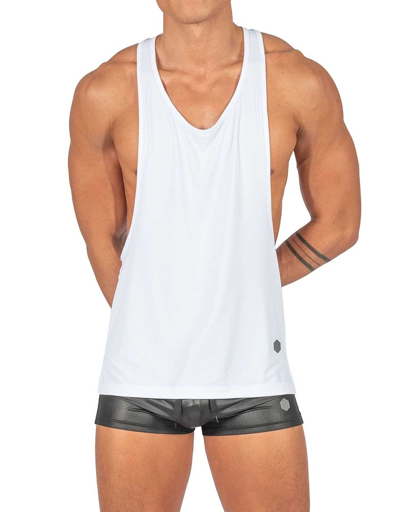 Party Troop Raver Jersey Tank - 4433 White
