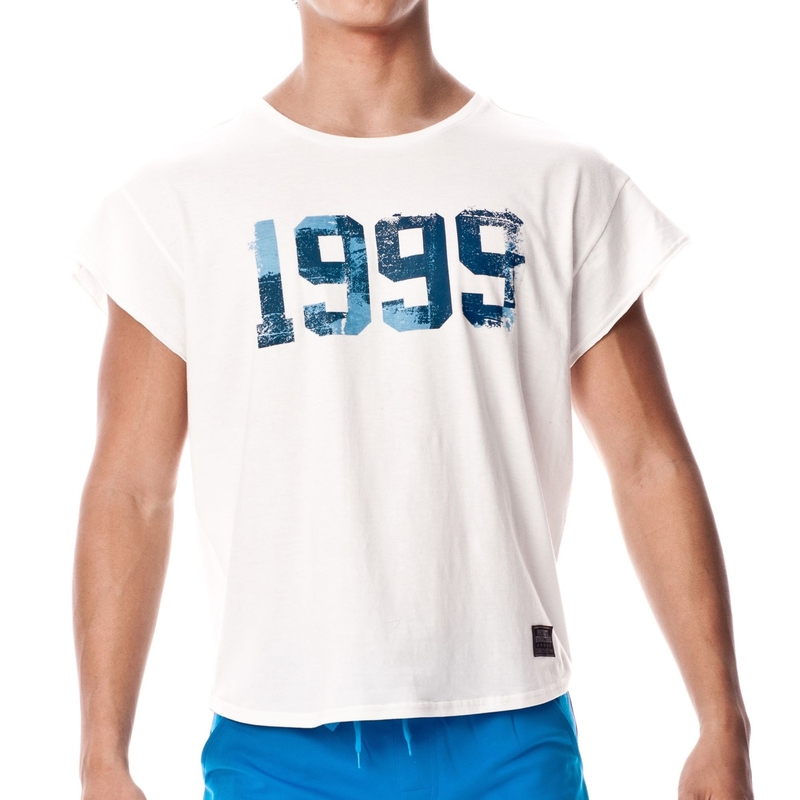 1999 Cropped Sleeve Casual Tee