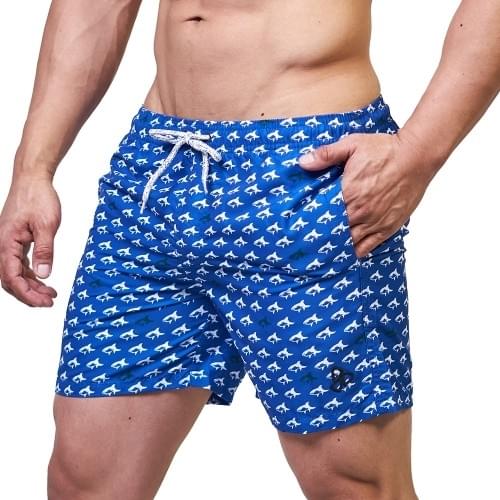 beFIT Beach Shorts - Shark Blue