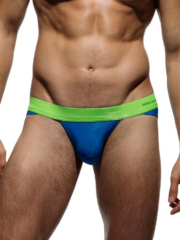Color Peel Contrast Banded Bikini Brief