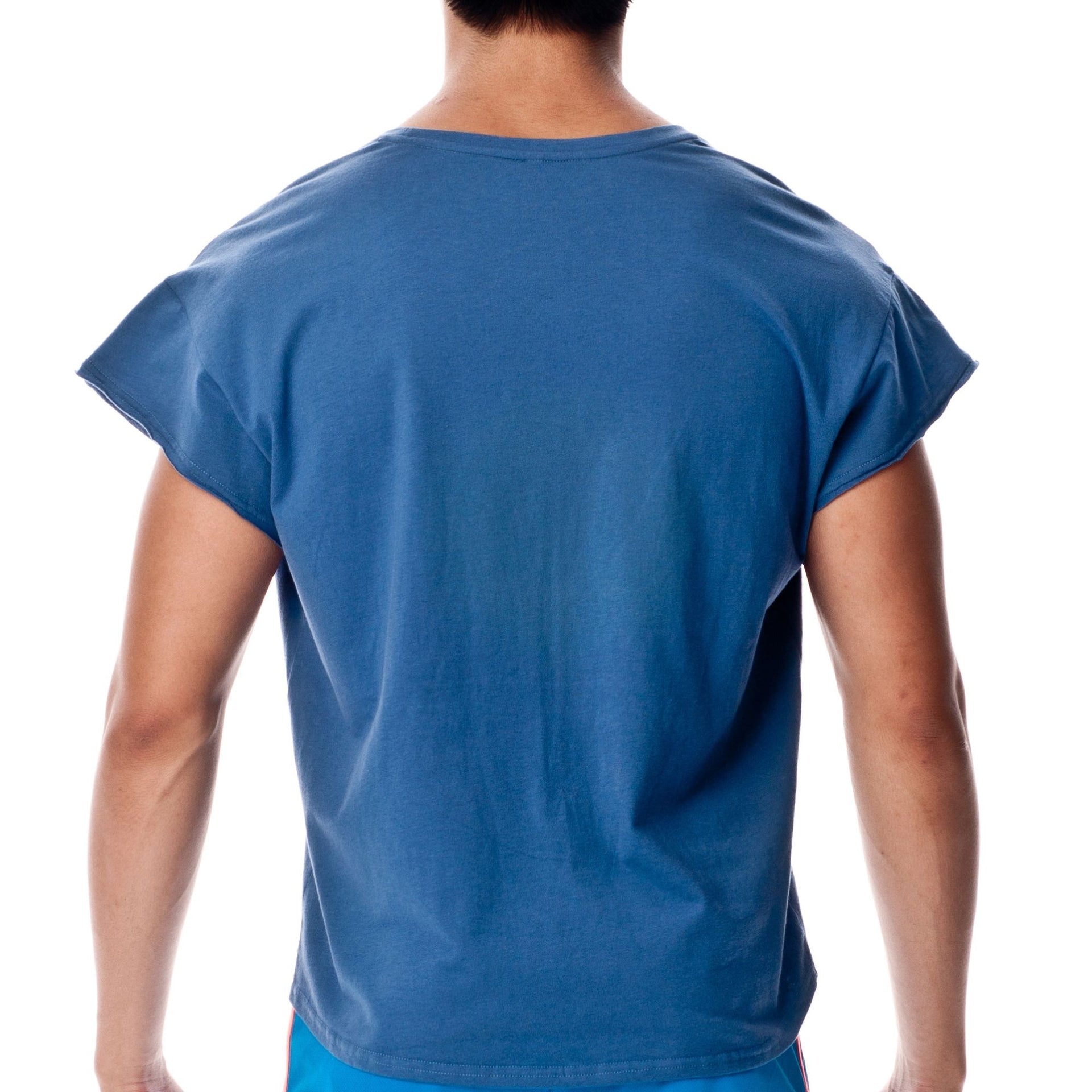 68 Cropped Sleeve Casual Tee - | Private Structure - | MAD Lifestyle
