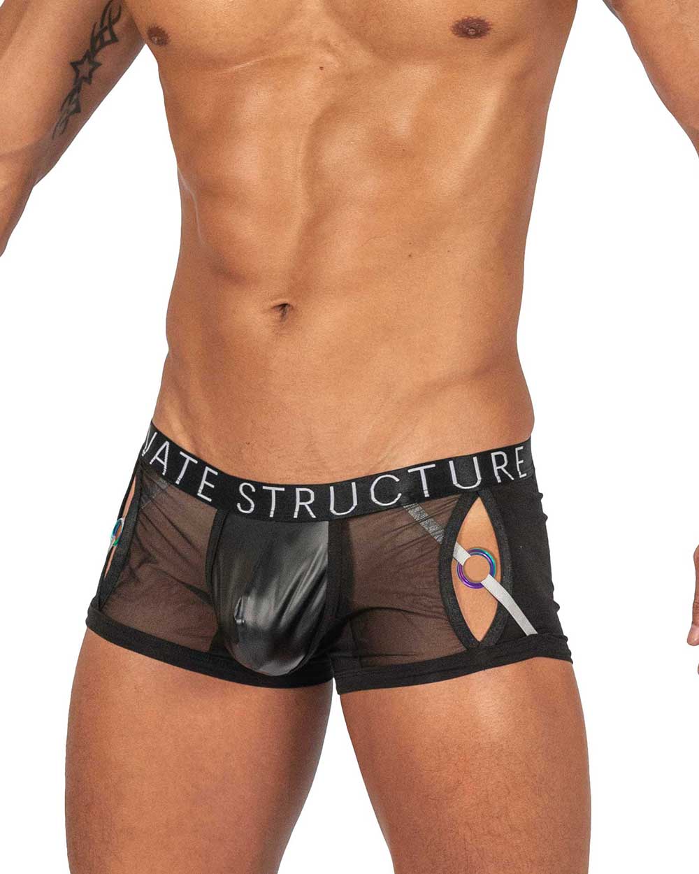 Alpha Low Waist Harness Trunk - Shades of Black - | Private Structure - | MAD Lifestyle
