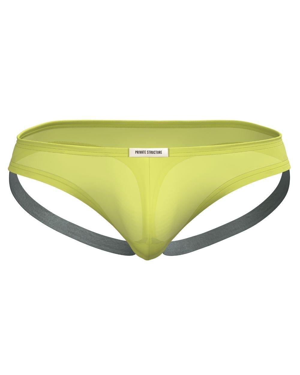 Bare Men's TS Jockstrap Thong - Radiant Yellow - | Private Structure - | MAD Lifestyle