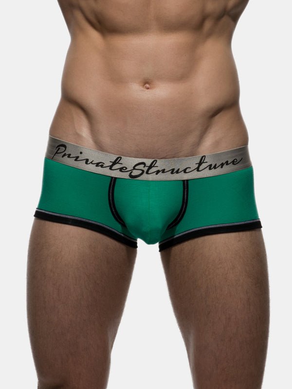 Crayon Men’s Low Rise Trunk - V. Green - | Private Structure - | MAD Lifestyle