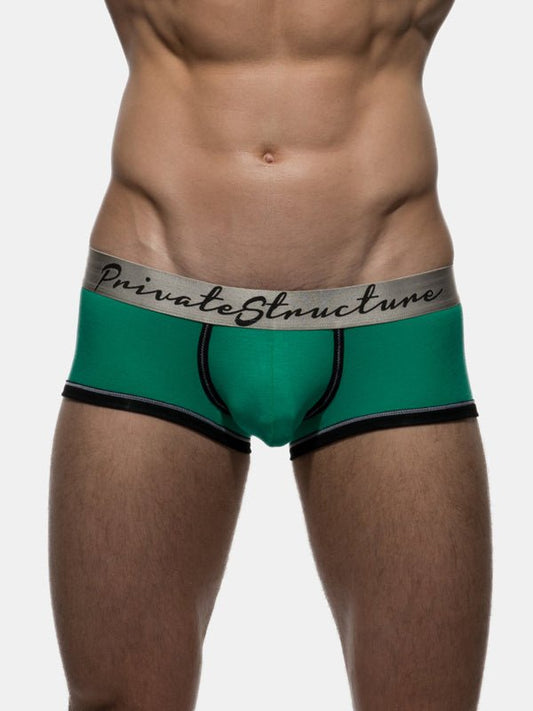 Crayon Men’s Low Rise Trunk - V. Green - | Private Structure - | MAD Lifestyle
