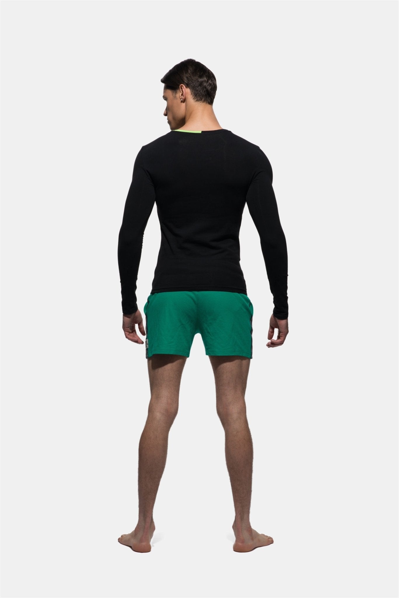 Fitted V Neck Long Sleeve Tee - | Private Structure - | MAD Lifestyle