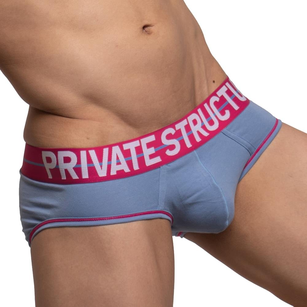 MO-LITE Patrols Mini Brief Underwear - Fog Blue & Pink - | Private Structure - | MAD Lifestyle