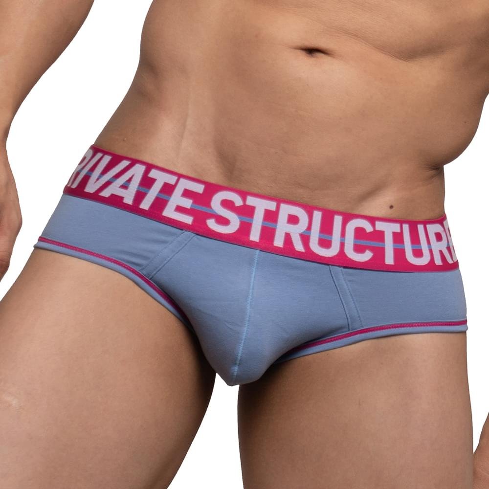 MO-LITE Patrols Mini Brief Underwear - Fog Blue & Pink - | Private Structure - | MAD Lifestyle