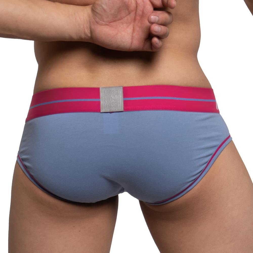 MO-LITE Patrols Mini Brief Underwear - Fog Blue & Pink - | Private Structure - | MAD Lifestyle