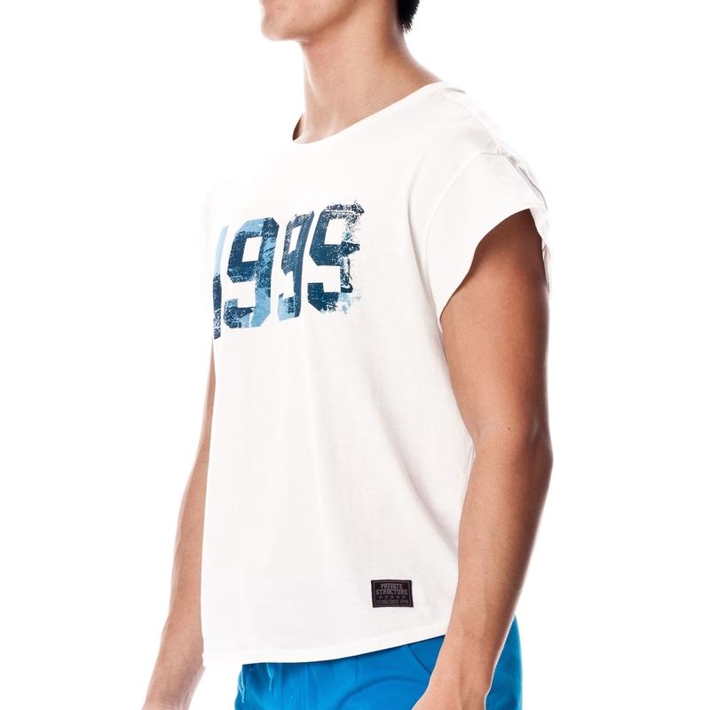 1999 Cropped Sleeve Casual Tee