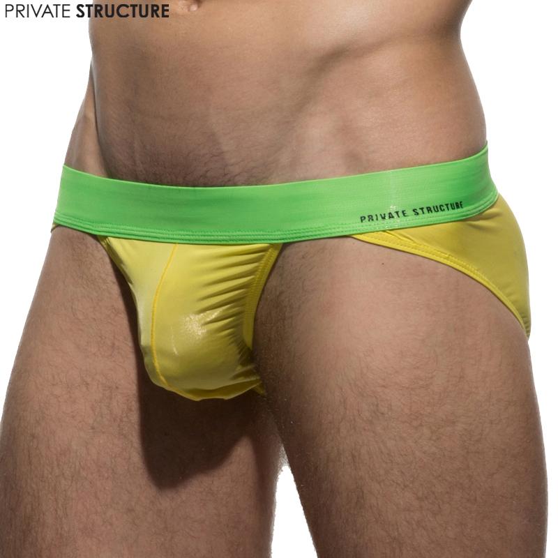 Color Peel Contrast Banded Bikini Brief